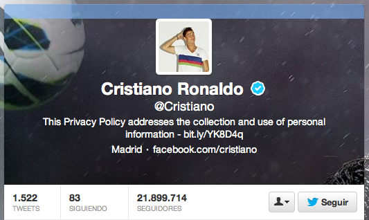 Twitter Cristiano Ronaldo